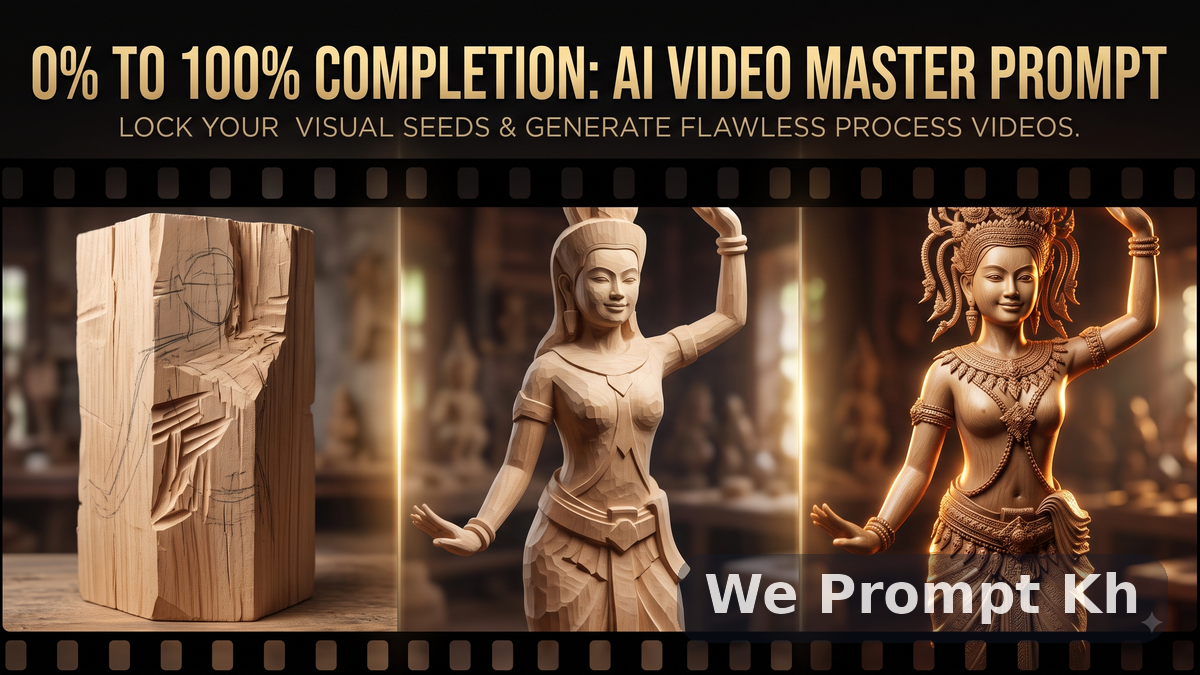 AI Video Workflow: How to Generate A Seamless 0% to 100% 'Progress Complete' Animation
